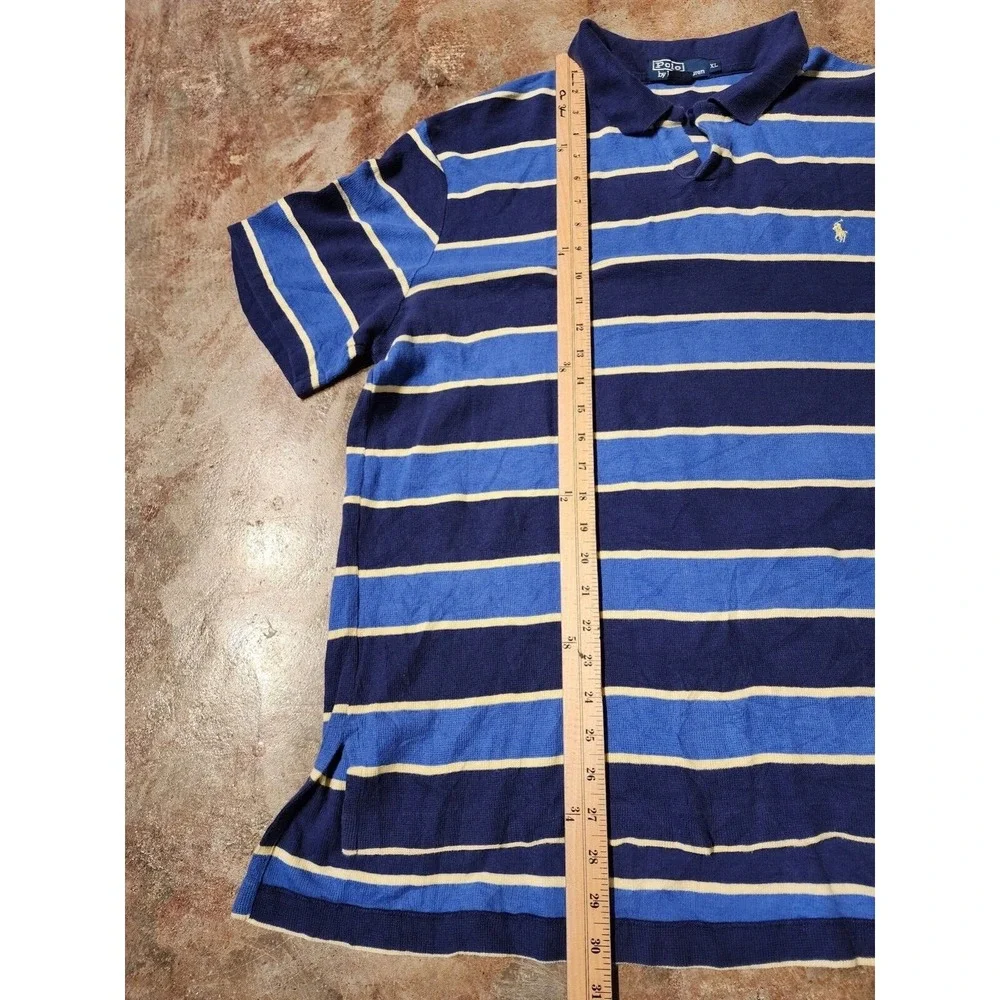 Vintage Polo‎ Ralph Lauren Striped Short Sleeve Shirt Sz XL **